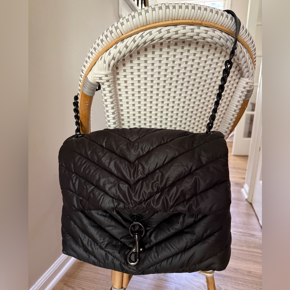 Rebecca Minkoff Black Edie Nylon XL Shoulder Bag